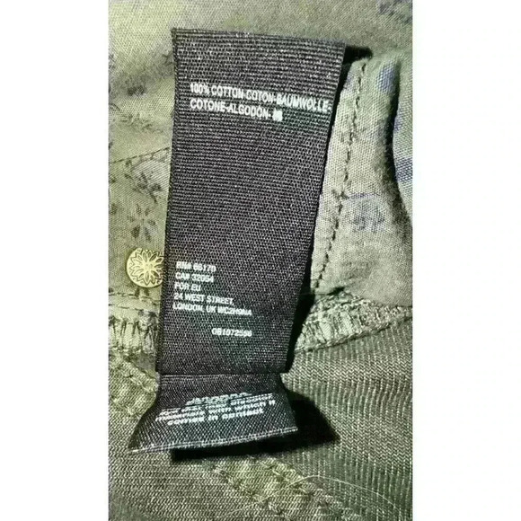 Free People Women’s Sequoia Distressed Mid Length Shorts Forest Green Size 27 - Picture 10 of 10